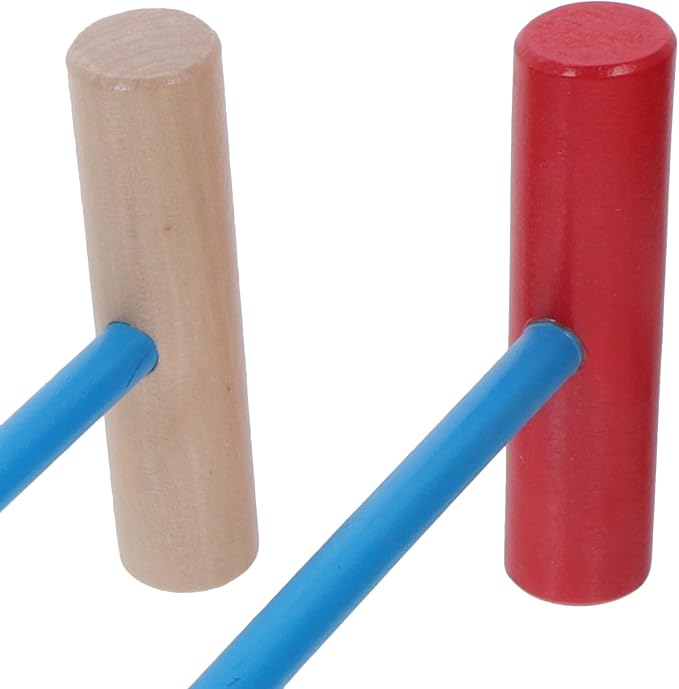 DECHOUS Croquet Sets for Kids: Jungle Animal Wooden Croquet Game Set Outdoor Indoor Parent-Child Interactive Preschool Toy for Children Adults Assorted Color