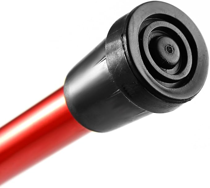 Folding Lightweight Walking Stick - Adjustable Aluminum Metal Collapsible Travel Cane with Non-Slip Rubber Base