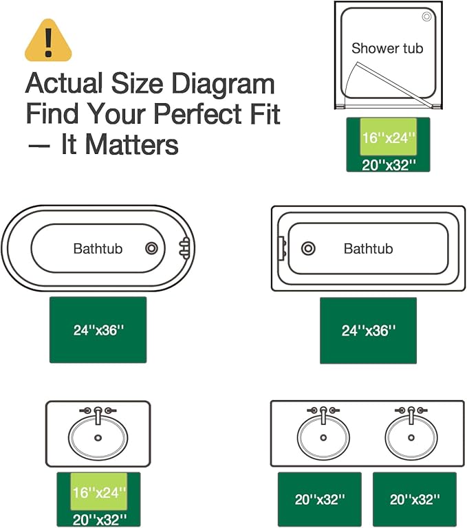 LUMI Bathroom Rugs, Soft Absorbent Bath Mat for Modern Home Decor, Non-Slip Quick-Dry Bath Rug, Machine Washable Floor Mat for Shower and Tub, Entryway, 24"x36", Brown