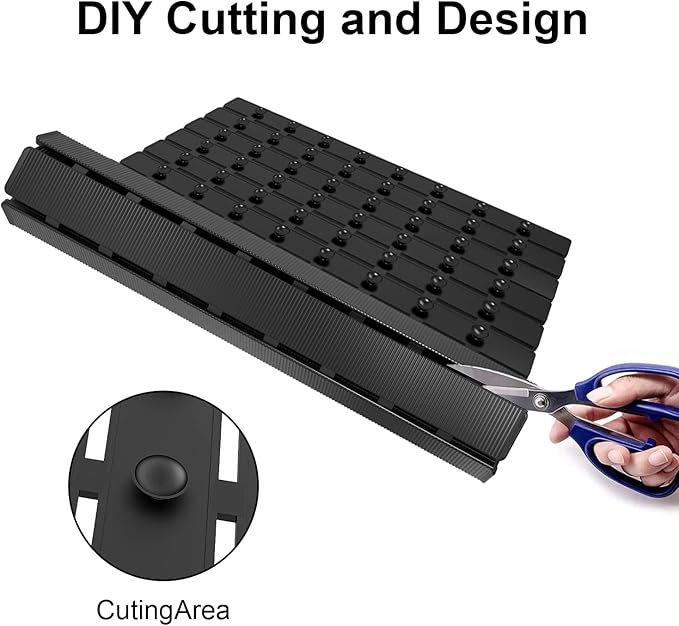 MBOSS Bath Tub Shower Mat Non Slip Bathtub Mats for Bathroom Shower Floor Mat Bath Mats for Shower Tub Anti Slip Shower Mat with Drain Hole and Large Suction Cups (Black, 27.5 X 15.7 Inch)