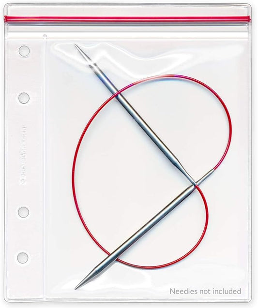 StoreSMART - Top Side Zipper Case for Your Circular Knitting Needles - 10-Pack - 5" x 6 1/2" - R3331-KNIT-10