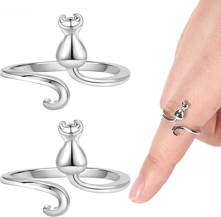 Namifin Crochet Ring for Fingure Adjustable Crochet Tension Ring Yarn Tension Rings Easy Crocheting Crochet Accessories Mother Grandma Thanksgiving Presents