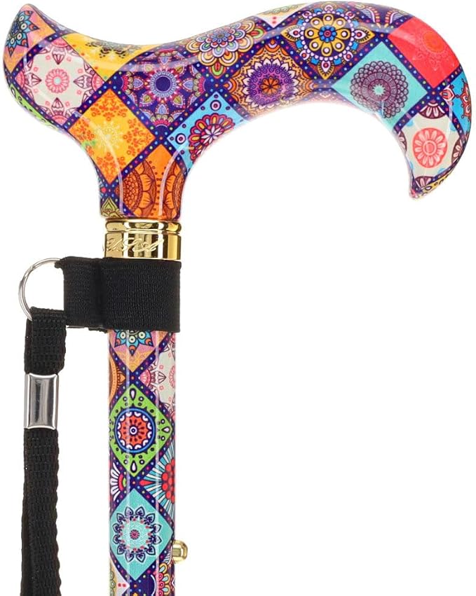 Royal RC Canes Walking Sticks for Men and Women - Stylish Designer Fashionable Adjustable Derby Canes - Lightweight Aluminum Cool Walking Sticks with HD Patterns