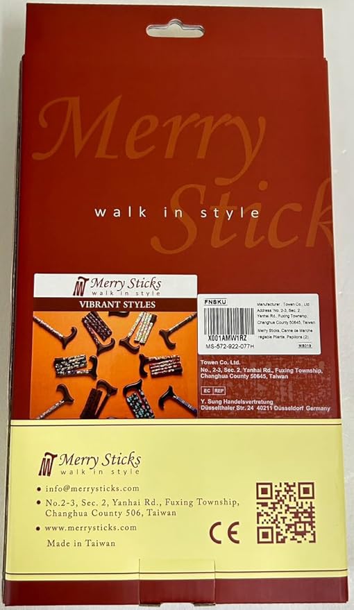[Combo] Merry Sticks Lightweight Foldable Walking Canes for Women and Men, Adjustable & Collapsible Walking Stick for Seniors, Includes A Cane Bag & A Smart Reflective Cane Holder