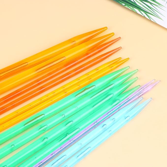 LIGHTAOTAO Acrylic Knitting Needle Lightweight Smooth Surface Knitting Rods Sweaters Scarves Carpets Beginner Friendly Yarn Tool