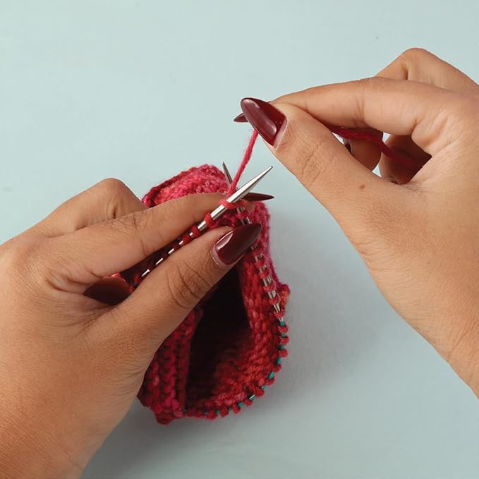 KnitPro Stelo Petite Mini Interchangeable Needle Set 2" (5cm) & 3" (7.5cm) | 4 US Sizes (0 to 2)