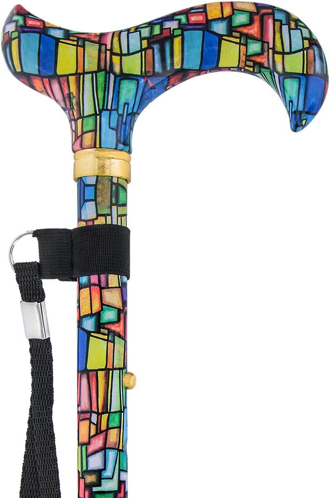 Royal RC Canes Walking Sticks for Men and Women - Stylish Designer Fashionable Adjustable Derby Canes - Lightweight Aluminum Cool Walking Sticks with HD Patterns