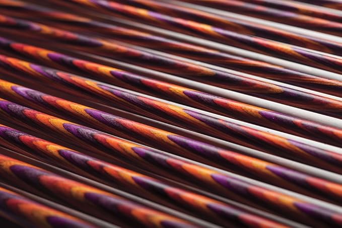 Knit Picks Options Wood Interchangeable Knitting Needle Set - US 4-11 (Mosaic)