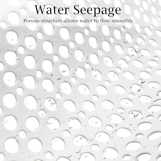 Extra Large Shower Mat Non Slip,47 * 31 Inch Bath Mat for Shower with Big Suction Cups,Oversized TPE Shower Mats for Inside Outside Shower,Perfect for Elderly