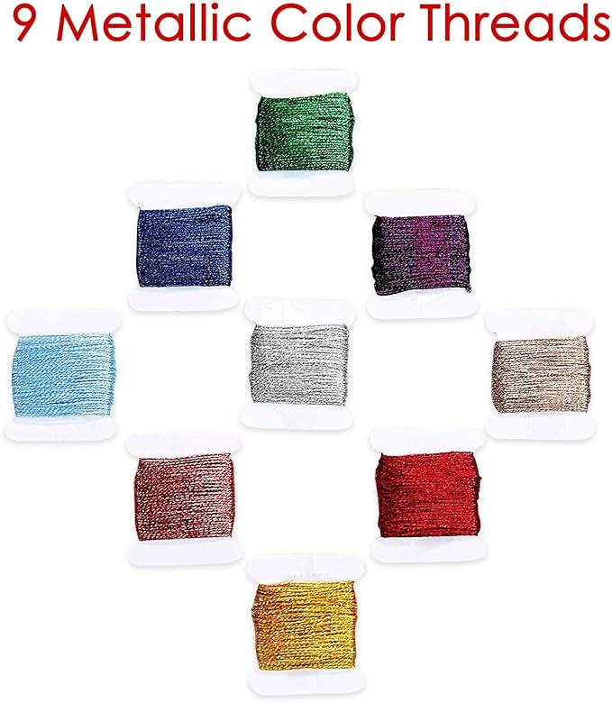 The Original 108-Color Embroidery Floss Kit – 99 Cotton & 9 Metallic Threads with DMC Color Coding – Perfect for Cross Stitch, Friendship Bracelets, String Crafts, and Embroidery Thread Organizer Box