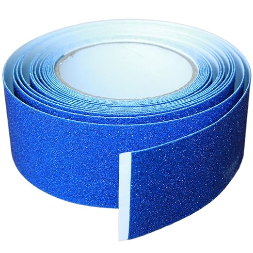 Anti Slip Tape 2 Inch Wide, Waterproof Grip Adhesive Heavy Duty High Traction Friction for Indoor/Outdoor Steps (16.6 Ft/Blue).
