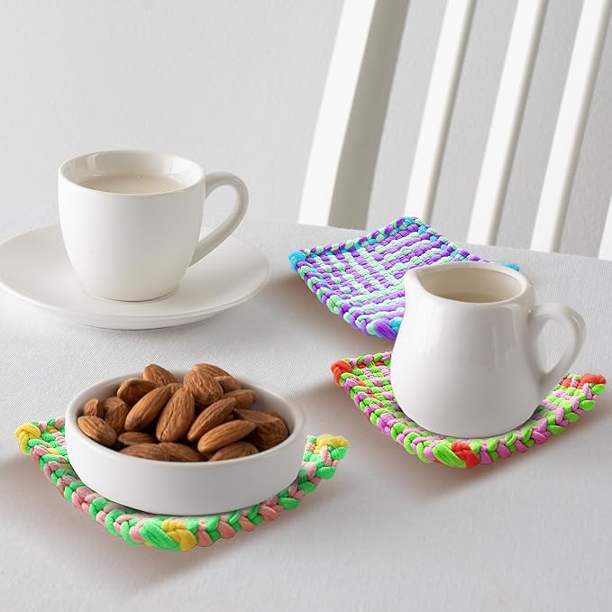 Weaving Loom Kit for Kids – DIY Rainbow Loom & Bracelet Maker Set with Storage Case – Friendly Loom with Colorful Loom Loops, Frames & Tools – Ideal Knitting Loom Craft Gift for Girls & Boys Ages 6-12