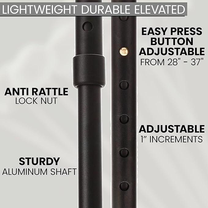 Royal RC Canes Stylish Walking Sticks – Rhinestone Collar Designer Adjustable Canes Colorful – Best Gift for Men and Women Light Weight Aluminum Shaft & Safe to Walk