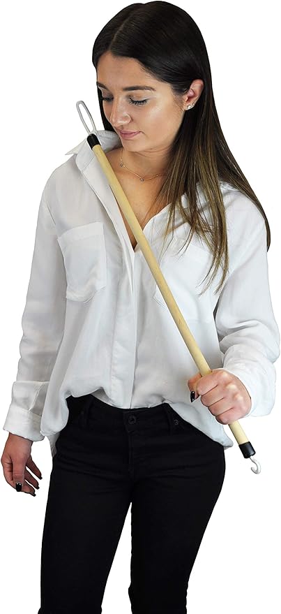 Stop Your Bending 7 Piece Hip Kit, 26" Reacher, Sock Aid with Foam Handles, 27" Dressing Stick, 24" Metal Shoehorn, 2 Pair Elastic Shoelaces, Long Handle Sponge, Blue Jay, Mobility Aid