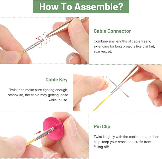Aeelike Interchangeable Knitting Needles Set,13 Pairs Circular Knitting Needles Aluminum (Size 3.0mm-10.0mm) with 4 Cables for Socks Blankets Cushions, Ideal Crochet Gift