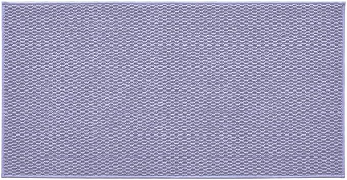 Bathroom Rugs Non Slip Washable, Super Absorbent Thin Bath Mat Quick Dry Low Pile Bathroom Rug, Lavender 24"x47"