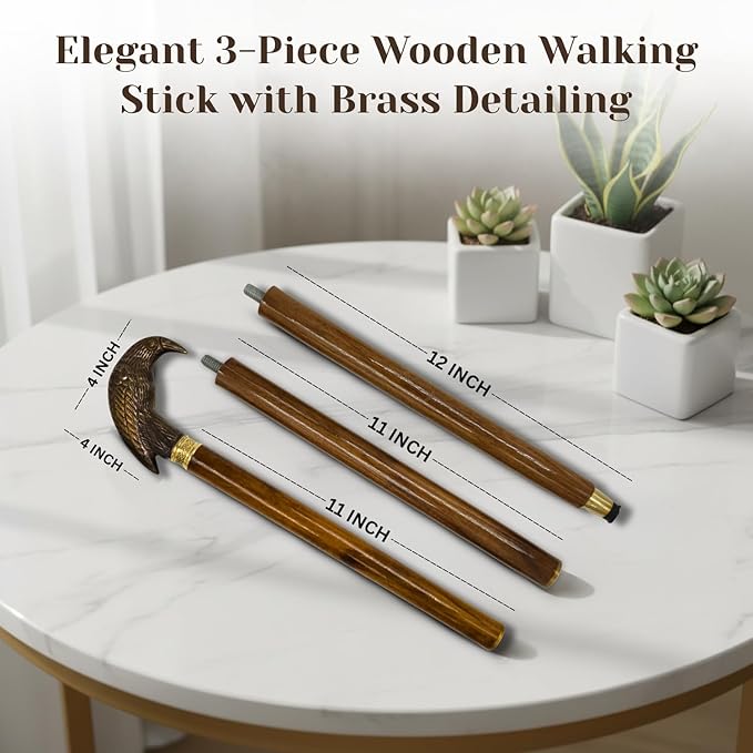 All Black Snake Handle Spiral Wooden Walking Cane