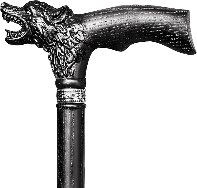 Walking Cane Dedicated Sizes with Hand-Carved Wooden Walking Cane for Men and Women Support up to 500 lbs, All-Day Comfort Ergonomic Canes for Seniors Daily Walking and Outdoor Strolls