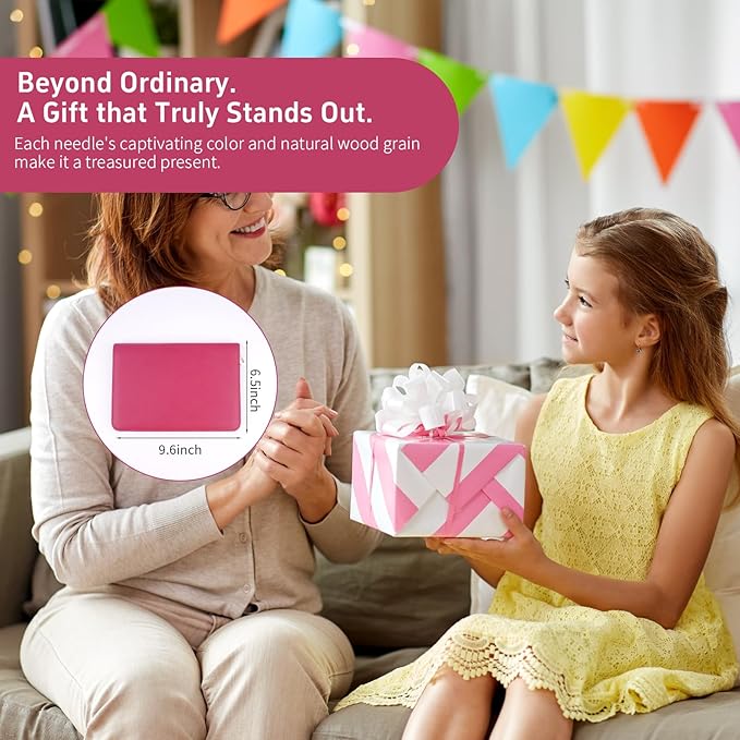 Weabetfu Interchangeable Circular Knitting Needle Set,Birch Wood Interchangeable Knitting Needles with Cable 12 Pairs 3mm-10mm Replacements Round Knitting Needle