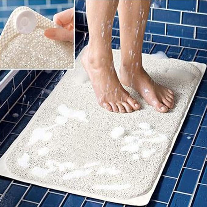 Non-Slip Shower Mats Bathtub Mats with Drain Holes Bathtub Mats Bathroom Mats Bath Tub Mat for The Elderly and Children