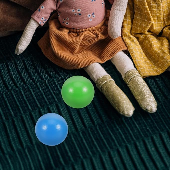 2Pcs Wooden Croquet Balls for Kids Croquet Set Outdoor Family Games Backyard Play Wood Spheres for Craft Decorations and Sports