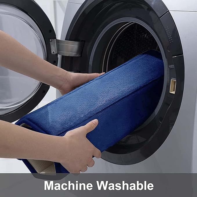 Buganda Memory Foam Bath Mat, 70" x 34", Ultra Soft and Non-Slip Bathroom Rugs, Water Absorbent and Machine Washable Bath Rug Runner for Bathroom, Shower, and Tub, Navy Blue