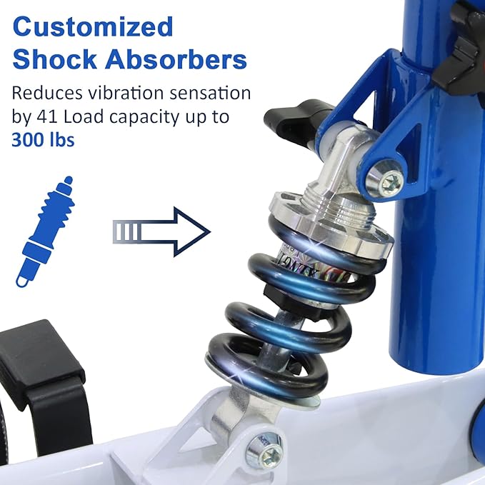 Economy Knee Scooter Steerable Knee Walker for Foot Injuries Compact Crutches with Dual Rear on-Wheel Brake and Shock Absorption Under The Knee pad