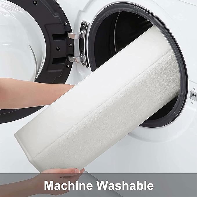 Buganda Memory Foam Bath Mat, 44" x 24", Ultra Soft and Non-Slip Bathroom Rugs, Water Absorbent and Machine Washable Bath Rug Runner for Bathroom, Shower, and Tub, Ivory