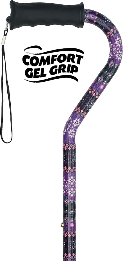 Royal RC Canes Walking Sticks for Men and Women - Stylish Designer Fashionable Walking Canes - Lightweight Aluminum Cool Adjustable Offset Walking Cane with Comfort Grip