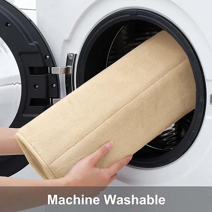 Buganda Memory Foam Bath Mat, 47" x 20", Ultra Soft and Non-Slip Bathroom Rugs, Water Absorbent and Machine Washable Bath Rug Runner for Bathroom, Shower, and Tub, Gold