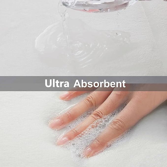 Buganda Memory Foam Bath Mat, 34" x 20", Ultra Soft and Non-Slip Bathroom Rugs, Water Absorbent and Machine Washable Bath Rug for Bathroom, Shower, and Tub, Ivory