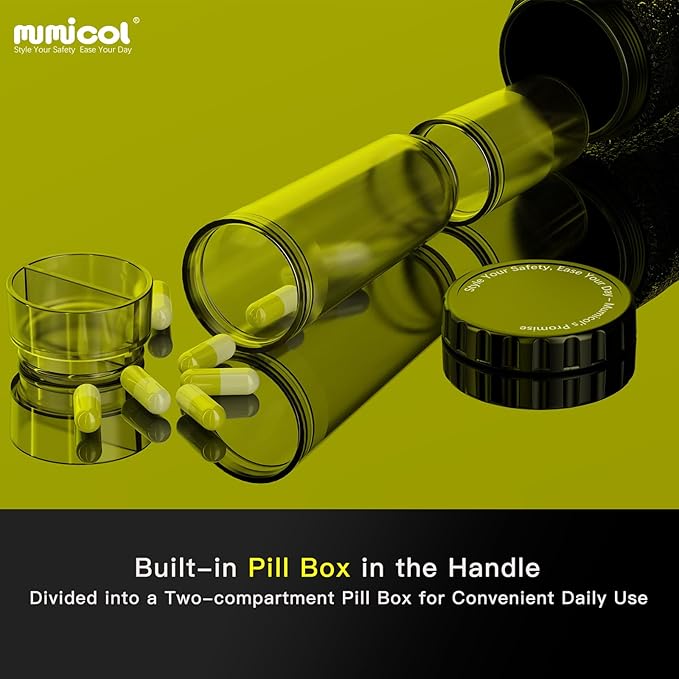 Canes for Women for Stability, Walking Cane for Men, Folding Canes for Women Adjustable for Travel, Dual Modes Handle (Sticks or Canes) with Daily Pill Box