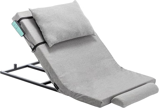 Electric Power Lifting Backrest , 300 lbs Capacity, 4-68°Adjustable Sit-up Back Rest Chair with Rails, Machine Washable, for Pregnant Women Elderly Patient Injured Handicap, Neck Lumbar Back Support