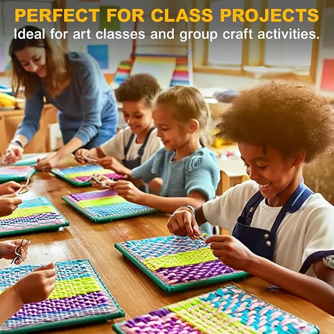 Weaving Loom Kit for Kids – DIY Rainbow Loom & Bracelet Maker Set with Storage Case – Friendly Loom with Colorful Loom Loops, Frames & Tools – Ideal Knitting Loom Craft Gift for Girls & Boys Ages 6-12