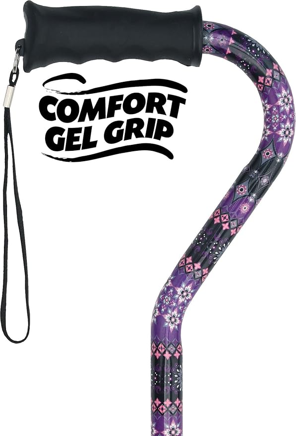 Royal RC Canes Walking Sticks for Men and Women - Stylish Designer Fashionable Walking Canes - Lightweight Aluminum Cool Adjustable Offset Walking Cane with Comfort Grip