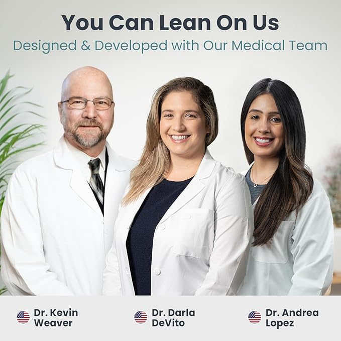 PELEGON Quad Cane (300 lb) - Adjustable Walking Cane with A Large 4 Pronged Base for Extra Balance & Stability, Walking Canes for Seniors, Walking Cane for Men & Women, Walking Sticks