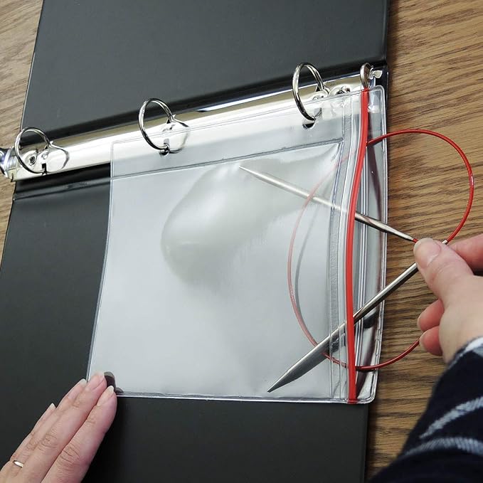 StoreSMART - Top Side Zipper Case for Your Circular Knitting Needles - 25-Pack - 5" x 6 1/2" - R3331-KNIT-25