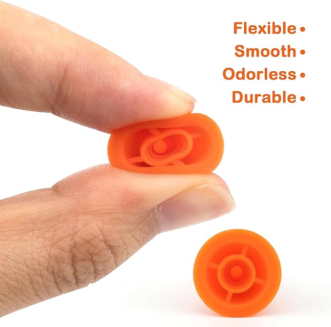 BlingKingdom 30 PCS Knitting Needle Point Protectors, 2 Sizes Colorful Needle Tip Stoppers for Knitting Sewing DIY Art (15 PCS Small + 15 PCS Large)