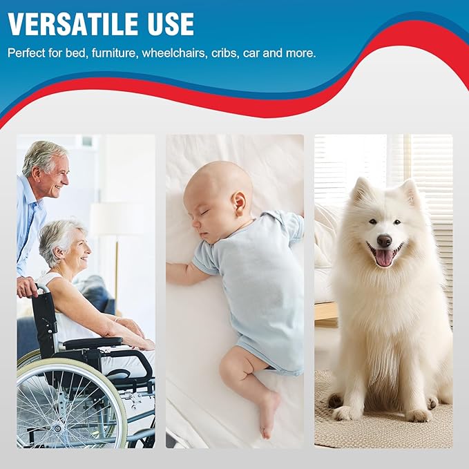 Tear-Resistant Incontinence Bed Pads 40'' x 36'' 130 Gram Heavy Duty (25 Count) Disposable Underpads Chucks Pads for Adults, Kids & Elderly | Protection Pads for Bed, Sofa, and Chair