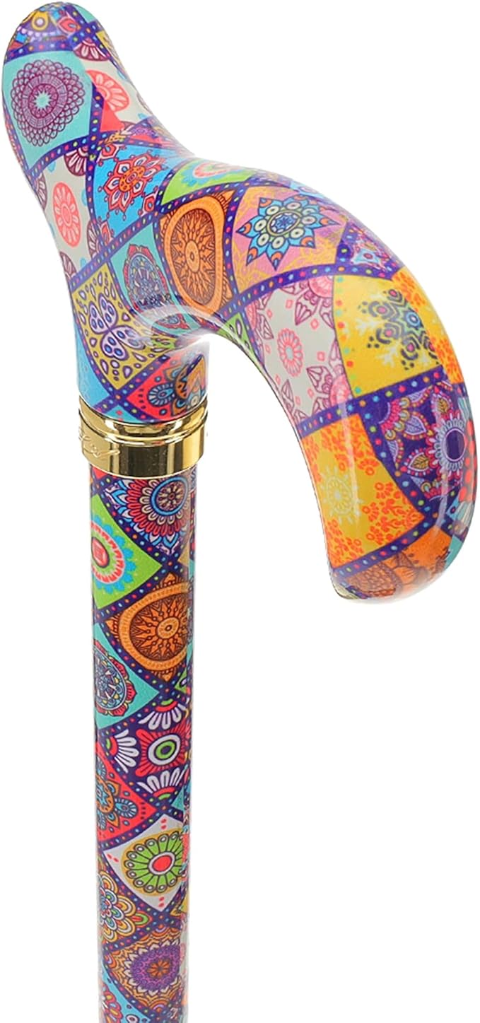 Royal RC Canes Walking Sticks for Men and Women - Stylish Designer Fashionable Adjustable Derby Canes - Lightweight Aluminum Cool Walking Sticks with HD Patterns