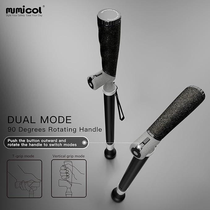 Canes for Women for Stability, Walking Cane for Men, Folding Canes for Women Adjustable for Travel, Dual Modes Handle (Sticks or Canes) with Daily Pill Box