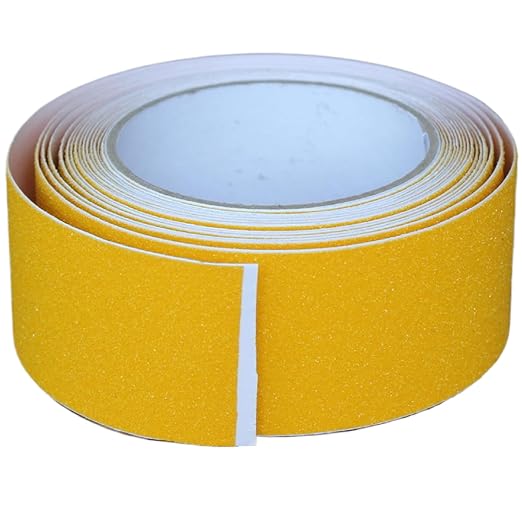 Anti Slip Tape 2 Inch Wide, Waterproof Grip Adhesive Heavy Duty High Traction Friction for Indoor/Outdoor Steps (16.6 Ft/Yellow).