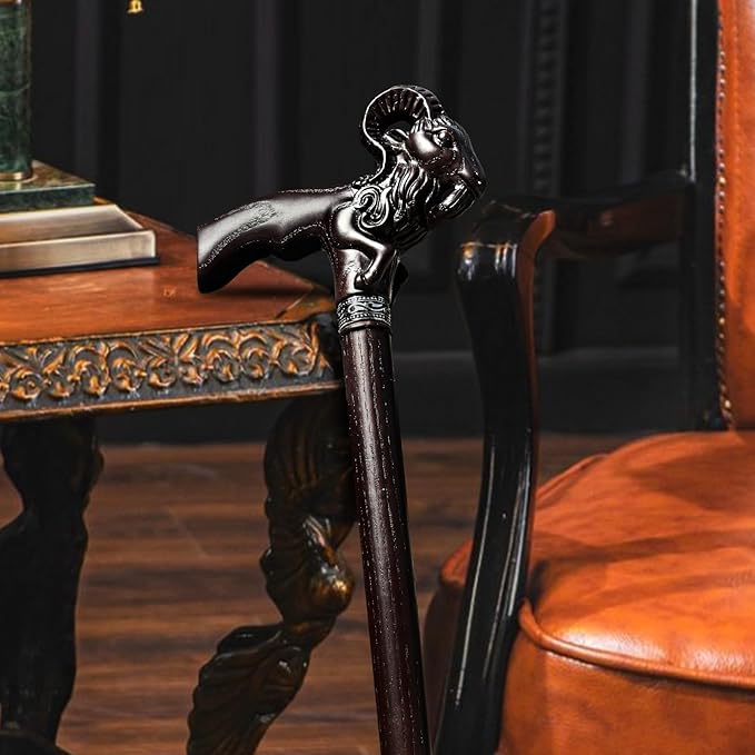 Hand Carved Wooden Cane Ultra Lightweight 0.88 lbs Support up to 500 lbs Walking Cane for Men and Women High-end Solid Wood Canes for Seniors with 3 Tips for City Trekking Daily Use