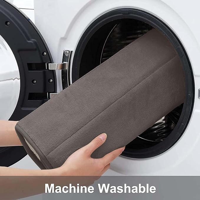 Buganda Memory Foam Bath Mat, 35.4" x 24", Ultra Soft and Non-Slip Bathroom Rugs, Water Absorbent and Machine Washable Bath Rug Runner for Bathroom, Shower, and Tub, Taupe