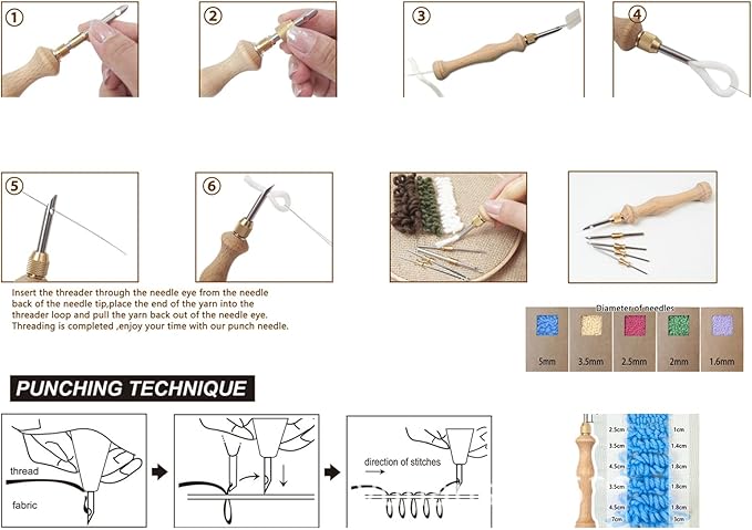 Needle Stitching Tool for Craft Thread Yarn Embroidery Weaving Tools for Stitching Embellishment Exhibition Knitting Needle