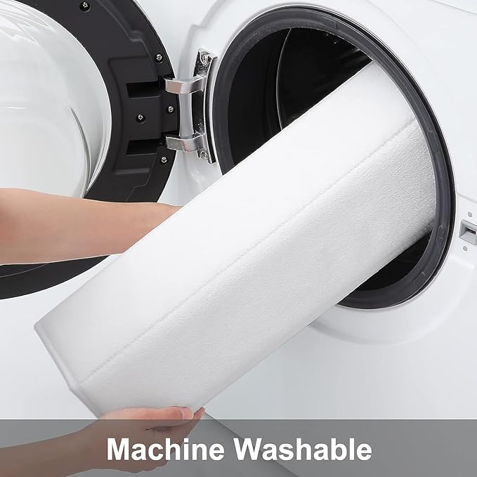 Buganda Memory Foam Bath Mat, 59" x 20", Ultra Soft and Non-Slip Bathroom Rugs, Water Absorbent and Machine Washable Bath Rug Runner for Bathroom, Shower, and Tub, White