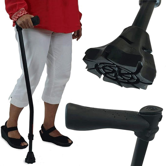 Dynamo Cyclone Cane Maximum Grip for Every Step. Designed for All-Day Comfort. Built to Keep You Steady and Safe. Stability You can Trust, Anywhere You go. (Green)