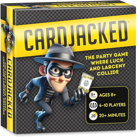 CARDJACKED Fun Card Game for Families | Family-Friendly Party Card Games for Adults | 8-12 Min. Playtime | Kids Card Game | 4-10 Players | Easy to Learn | Compact and Portable