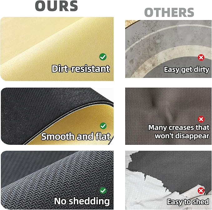 Toilet Rug, Thin Toilet Rugs U Shaped Washable Non Slip Absorbent Quick Dry Low Pile Toilet Mat, 20"x24" U Shape Light Yellow