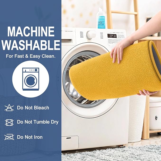 OLANLY Thick Memory Foam Bath Mat Rug 36x24, Extra Soft Absorbent Bathroom Rug, Quick Dry Bath Mats, Non-Slip, Machine Washable Carpet for Floor, Tub and Shower, Home Decor Accessories, Golden Yellow